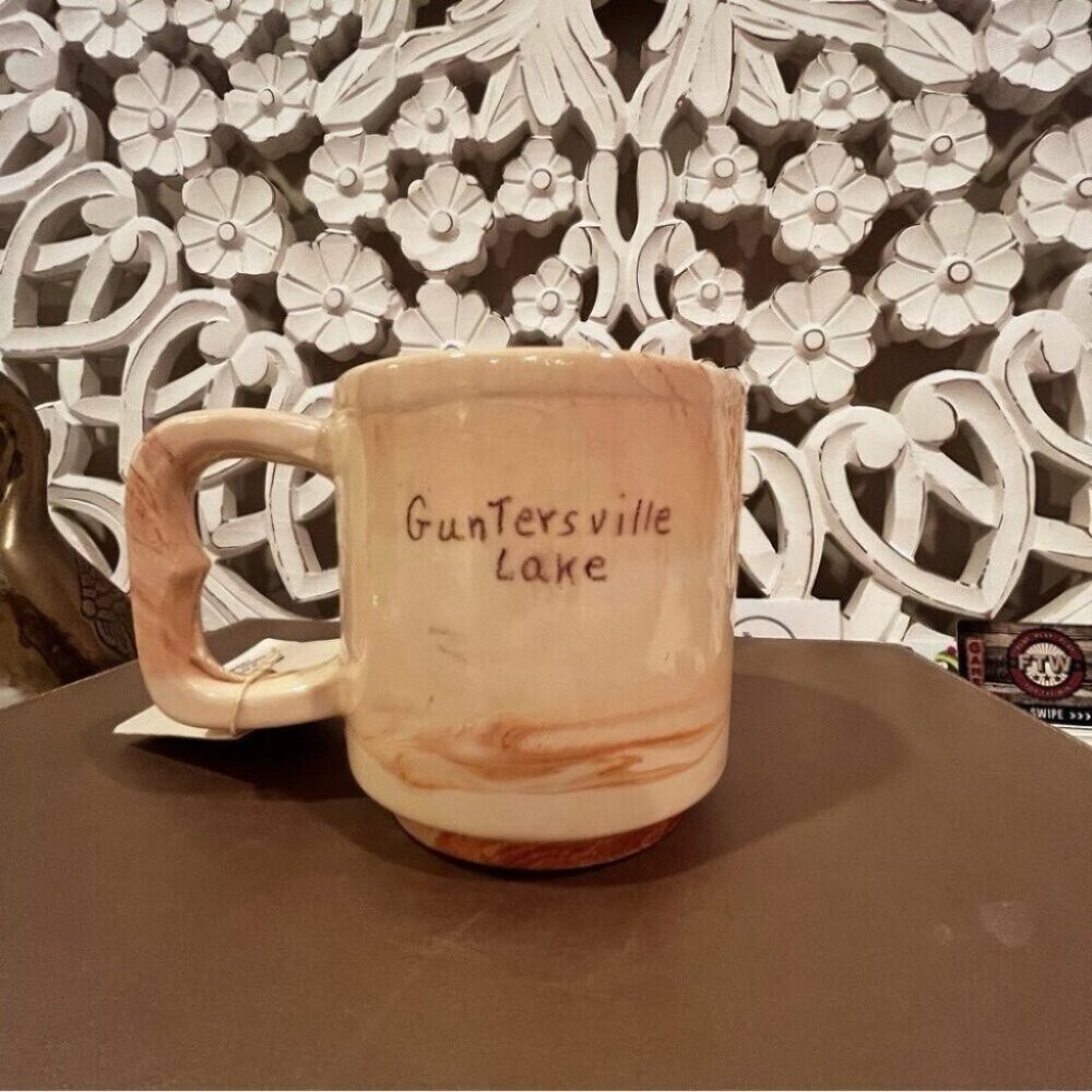 Alabama clay mug Guntersville Lake